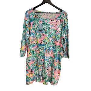 Lilly Pulitzer Marlowe Dress Let's Get Together Bright Colorful Mini XXL